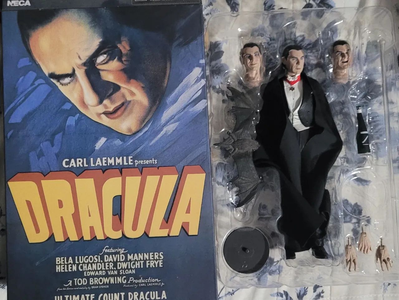 Boneco dracula neca universal monsters terror vampiro action figure