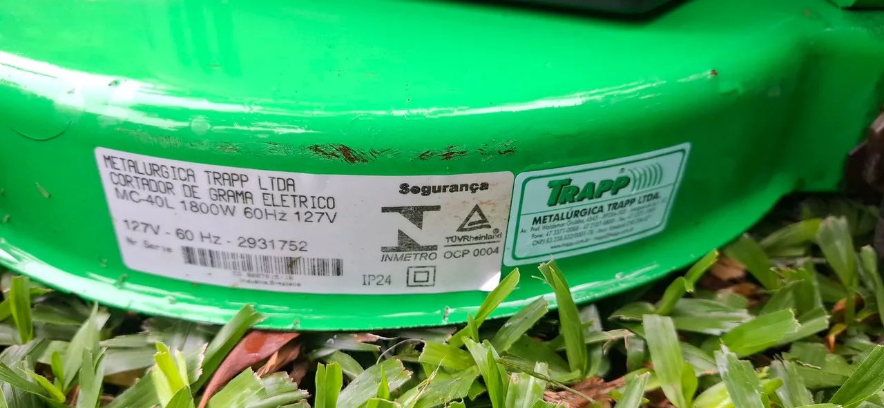 Cortador de grama eletrico trapp 1800w mc 40l com recolhedor  - Foto 3