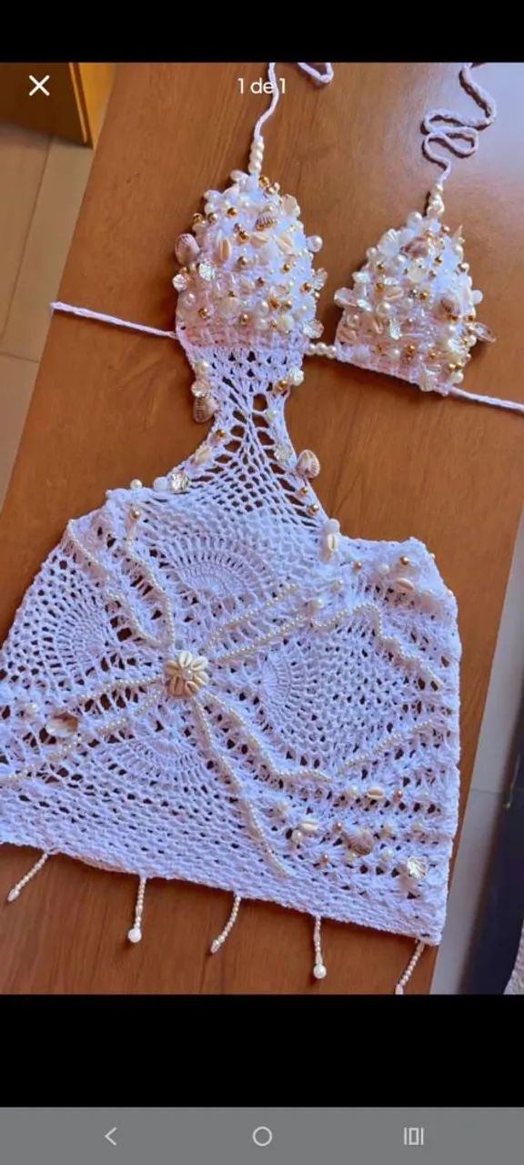 ROUPA DE PRAIA DE CROCHÊ  - Foto 2