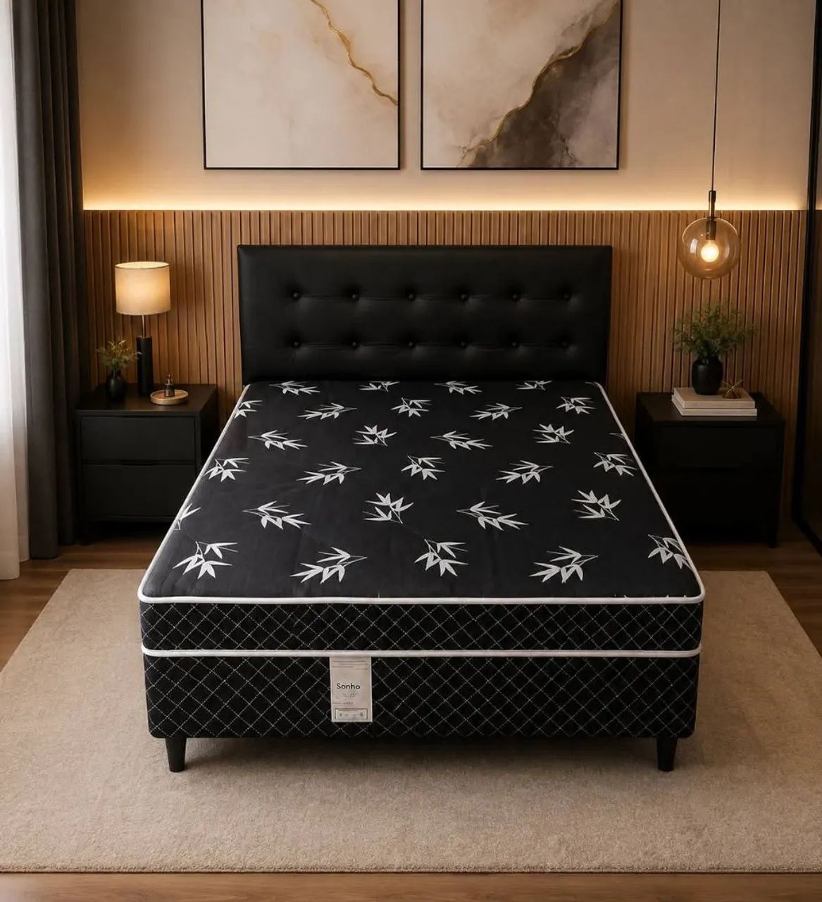 Cama box casal espuma D33 