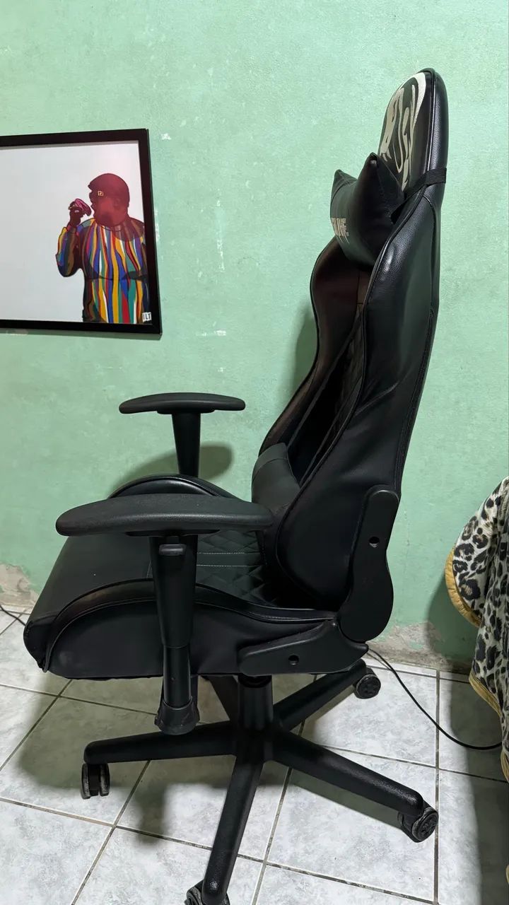 Cadeira Gamer Snake Mamba Negra  - Foto 3