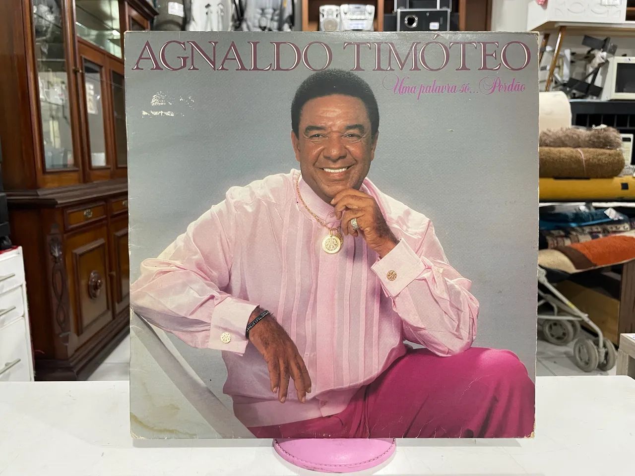 Disco de Vinil Agnaldo Timóteo Uma Palavra Só?Perdão 