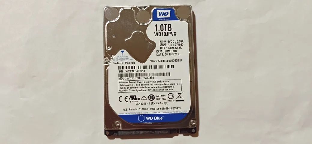  HD 1TB para Notebook 8MB Cache WD10JPVX - Western Digital - Foto 2