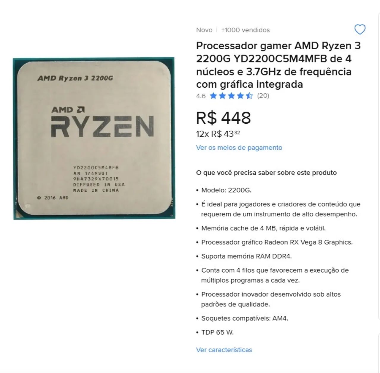 Pc Gamer de entrada, ótimo custo benefício para games leves  - Foto 5