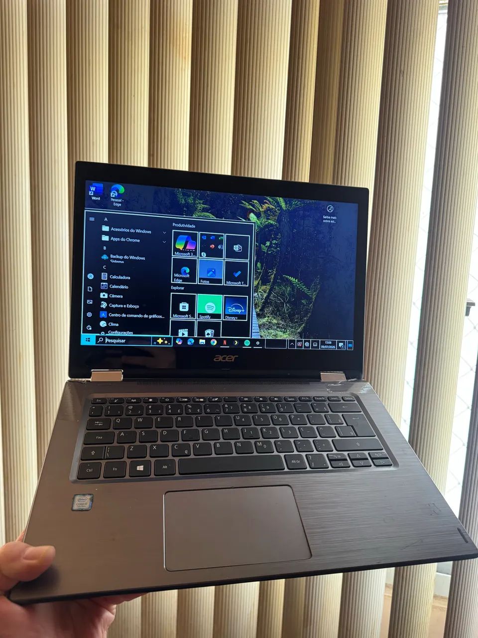 Notebook 2 em 1 tela touch screen
