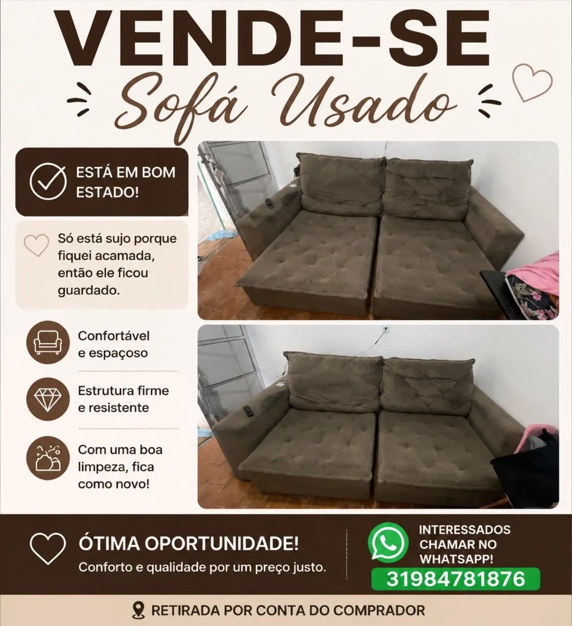 Sofá Retrátil 