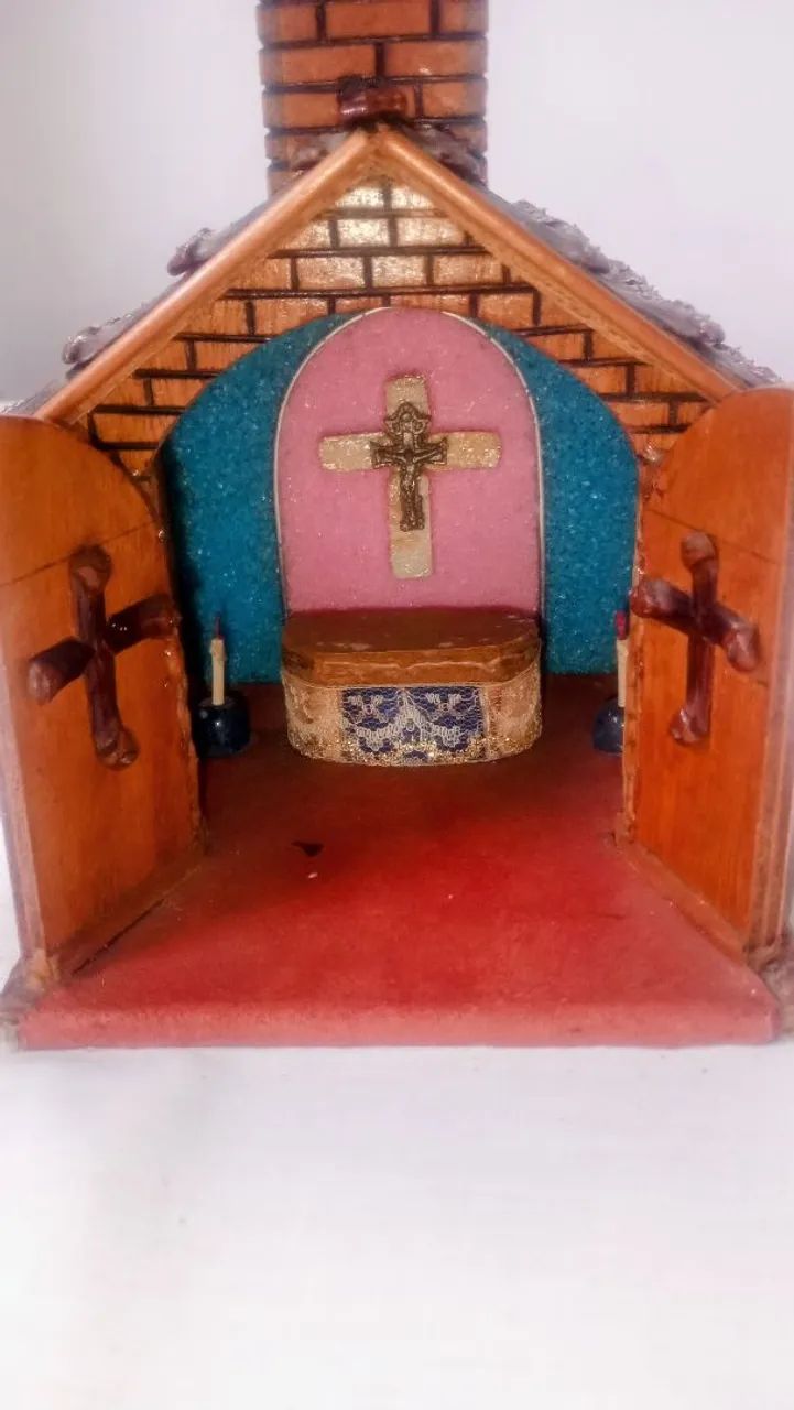 Mini capela madeira maciça  - Foto 4
