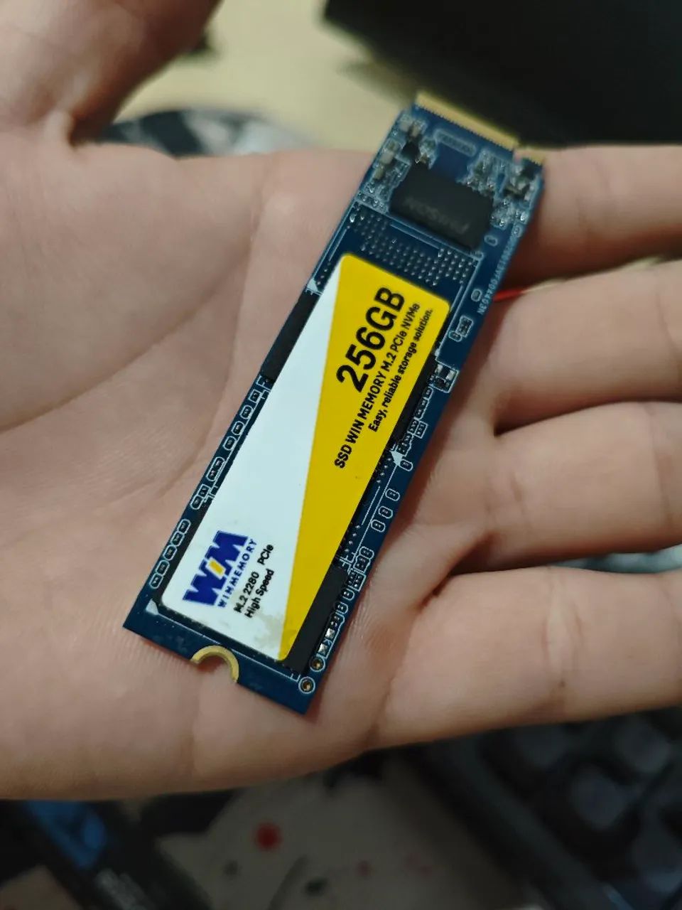 SSD nvme m.2 256gb em ótimo estado