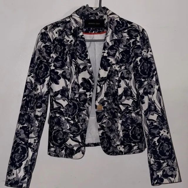 Blazer florido feminino