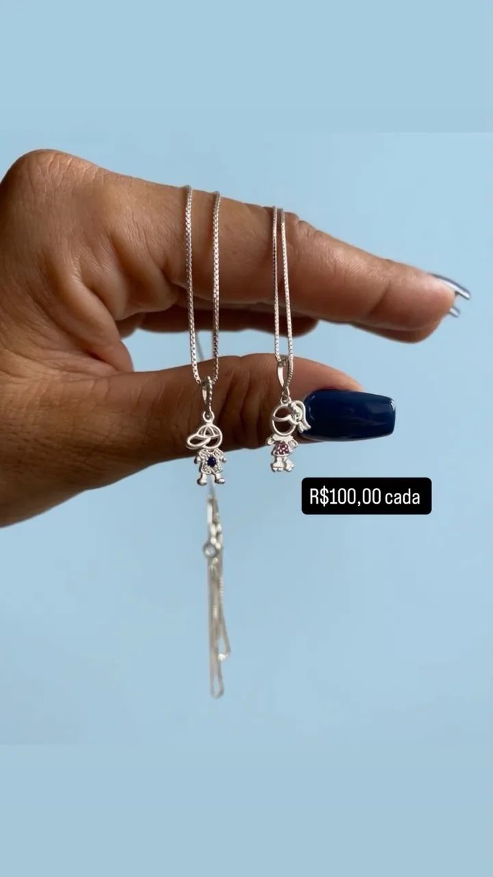 Colar prata 925 - Feminina 