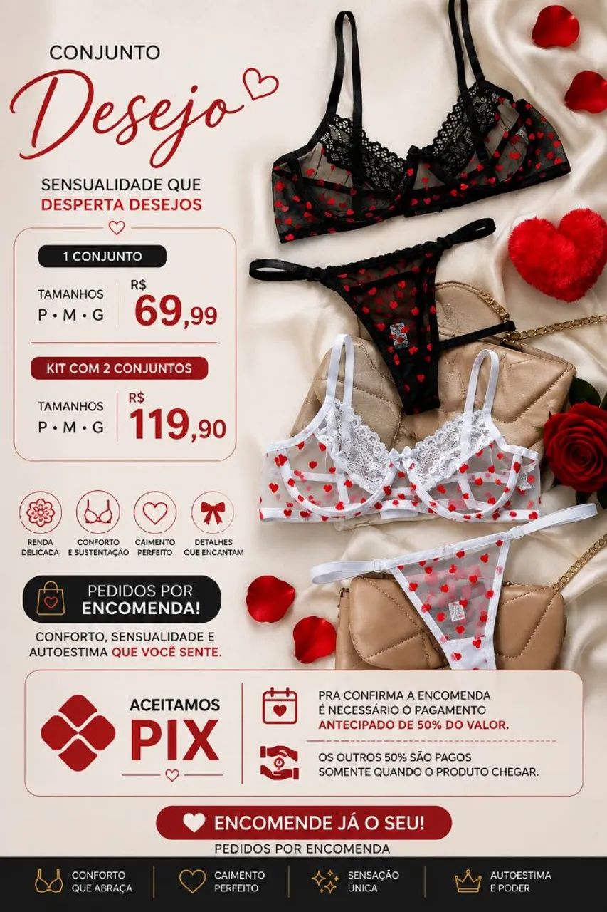 Conjunto Desejo por R$ 69,99 - Foto 3