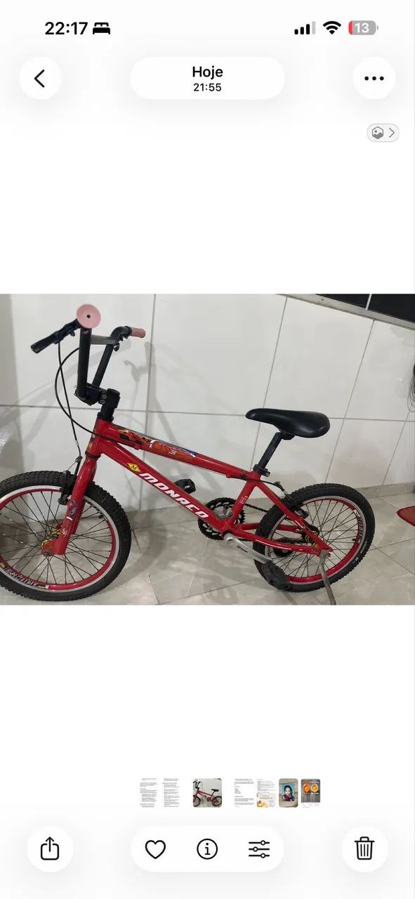 Vendo Bicicleta em alumínio 