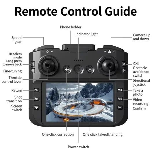 DRONE Z4, CONTROLE COM TELA, NOVO - Foto 2