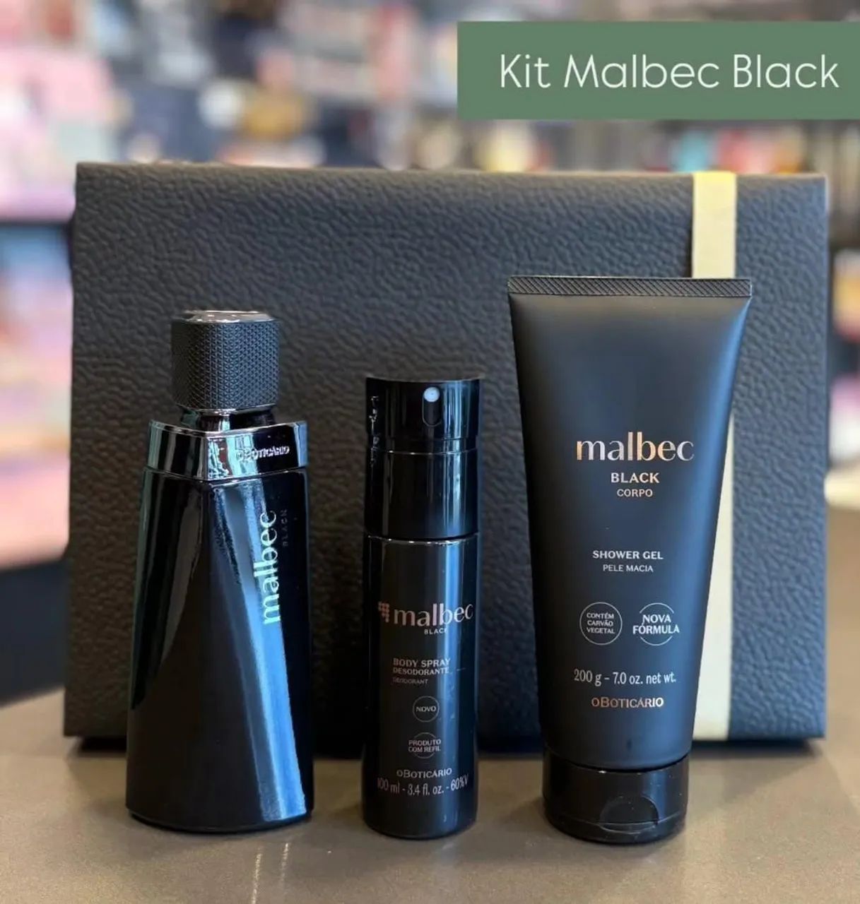 Kit Presente Dia dos Pais Malbec Black (3 itens)