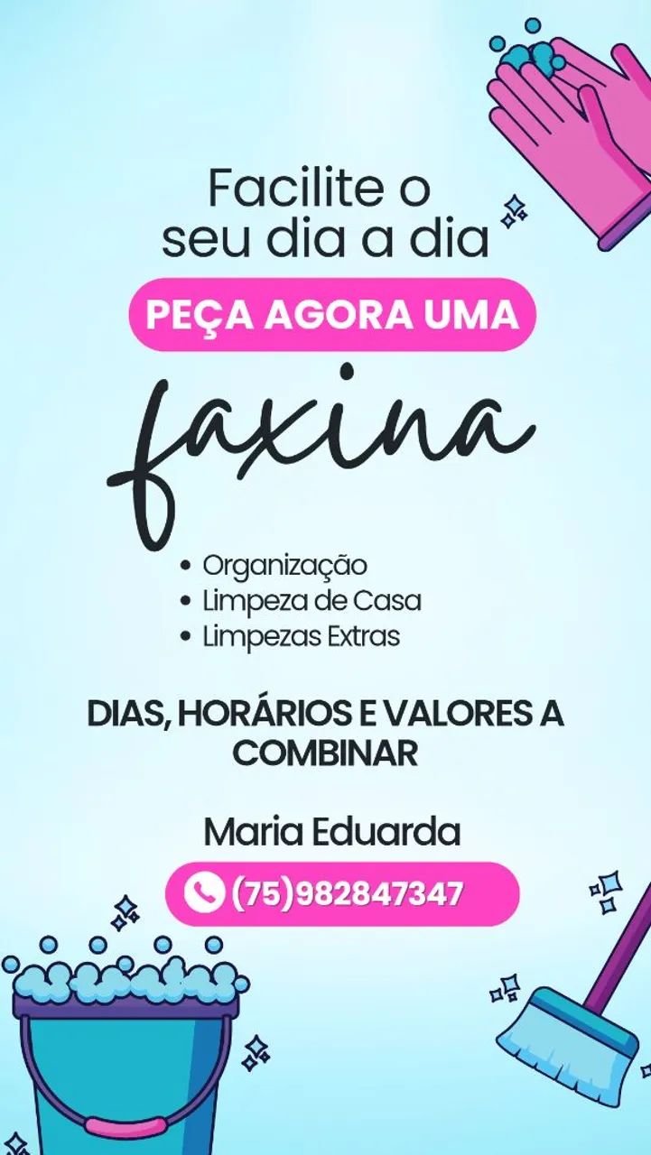 Faxina a preços acessíveis