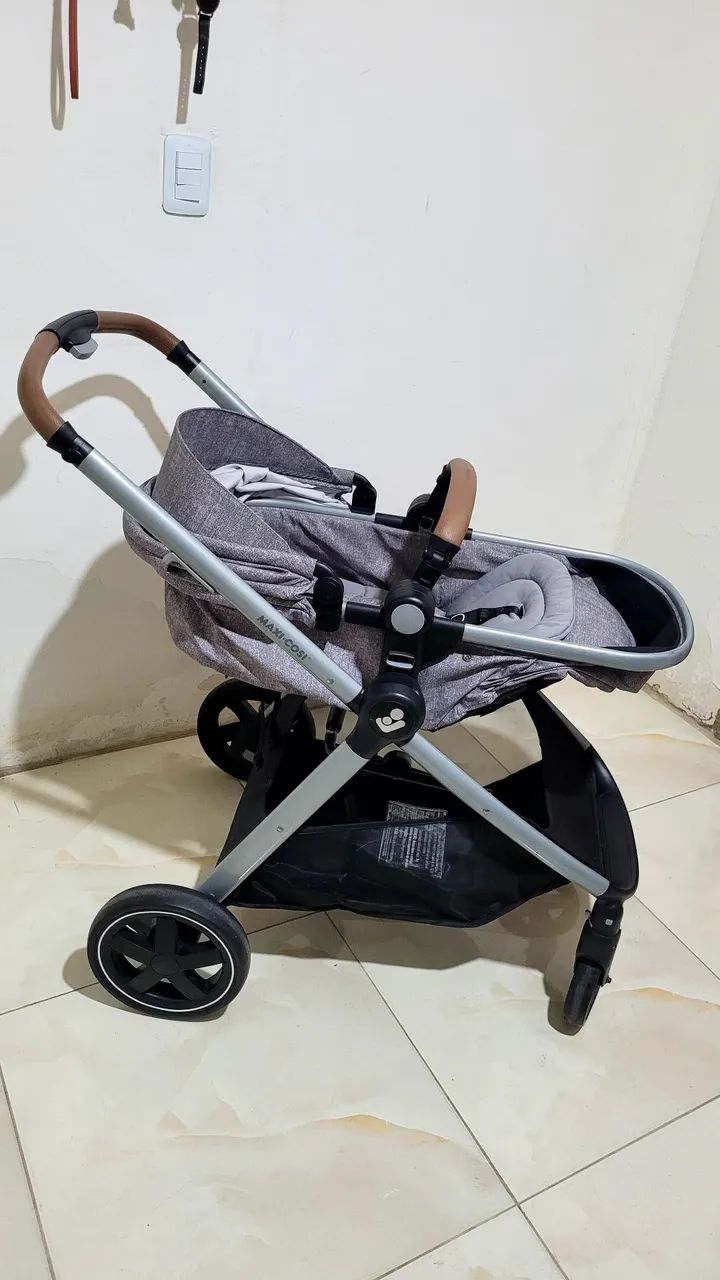 Carrinho de bebê maxi cosi 3 em 1 Carrinho, bebê conforto e moises - Foto 3