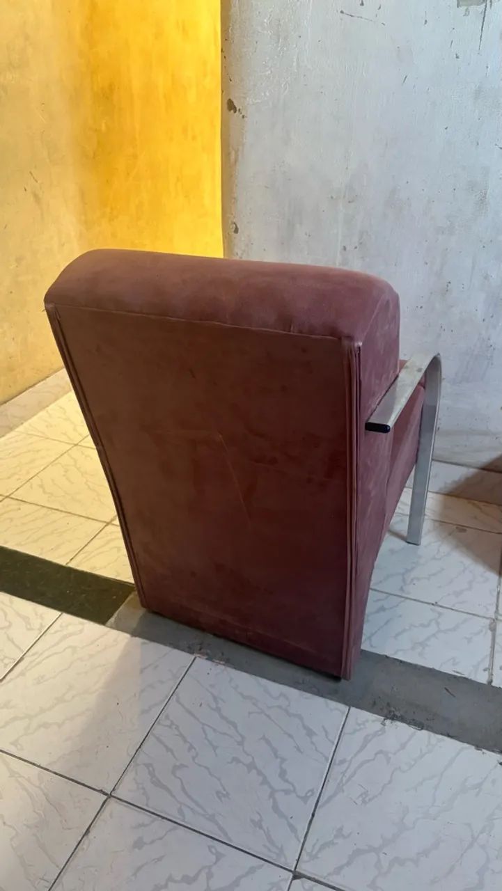 Poltrona e puff rosa  - Foto 2