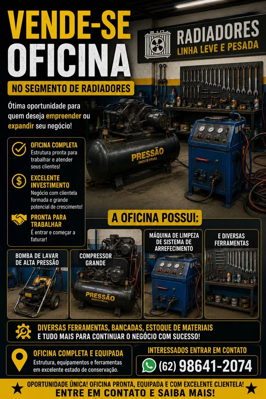 Vendo oficina no segmento de radiadores 