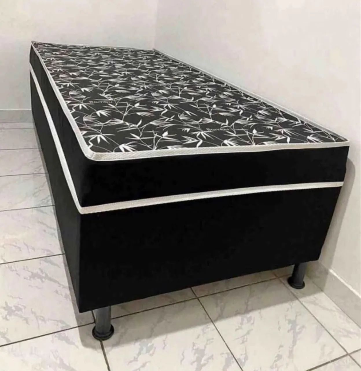 CAMA BOX DE SOLTEIRO ALTA E MACIA ESPUMA D28 - Foto 2