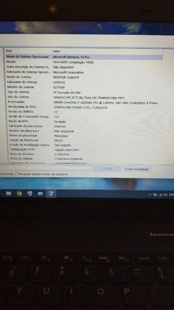 Notebook Lenovo i7/8ram/SSD/bateria boa  - Foto 4