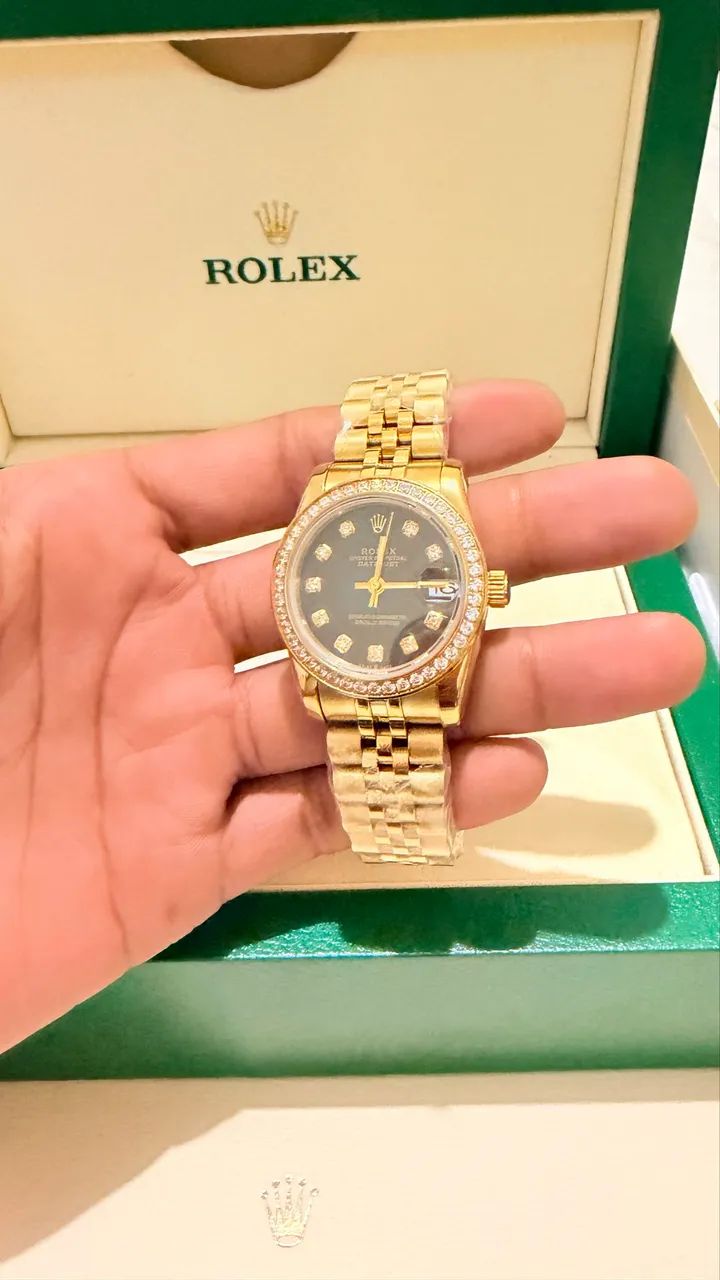 Rolex Lady Datejust Cravejado - Foto 3