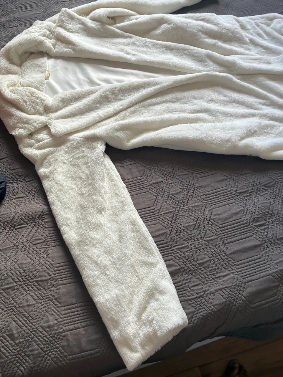 Blazer de pelinhos sobretudo para neve branco