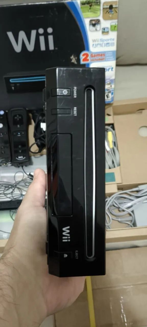 ? Nintendo Wii Black Completo Original - Caixa, Manuais e Controle Extra!!! - Foto 5