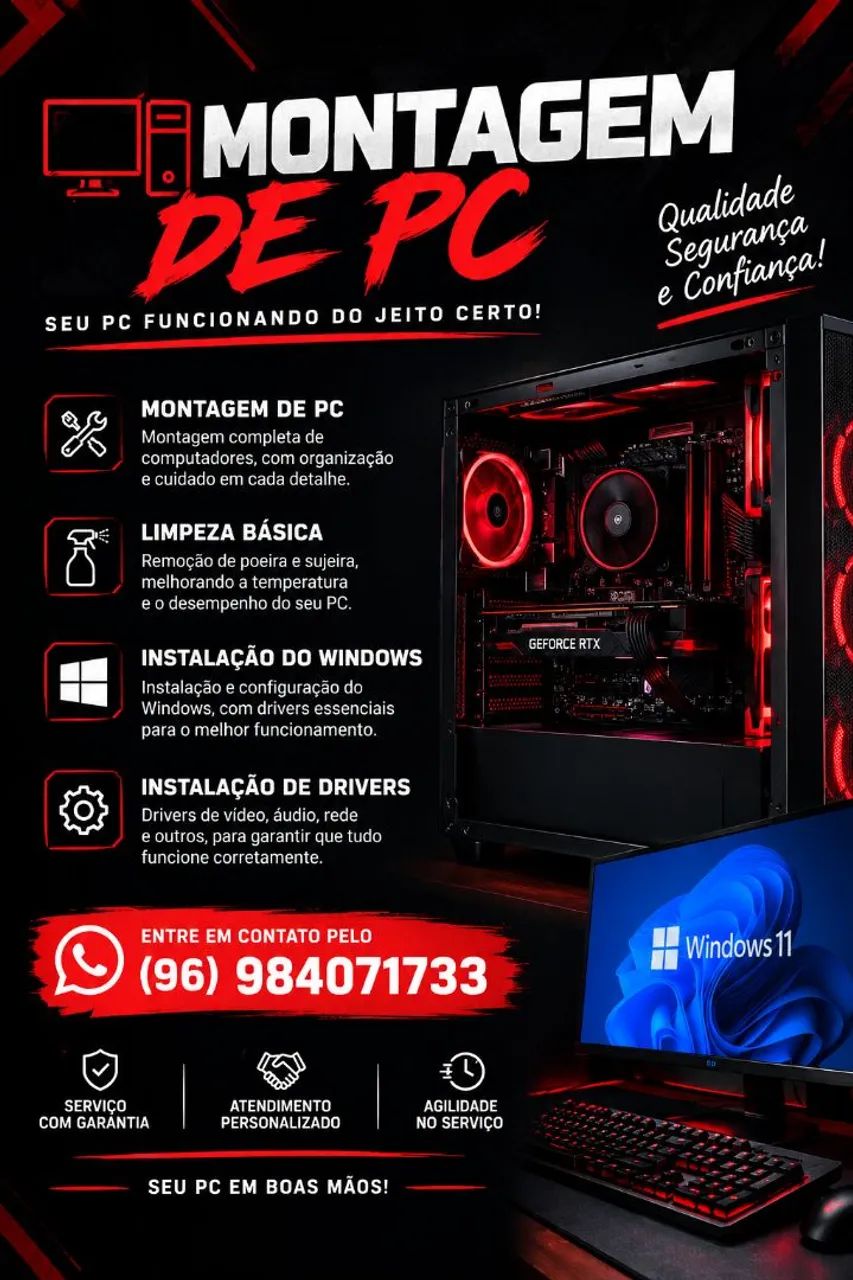 Montagem de PC Gamer | Windows | Limpeza e Manutenção.
