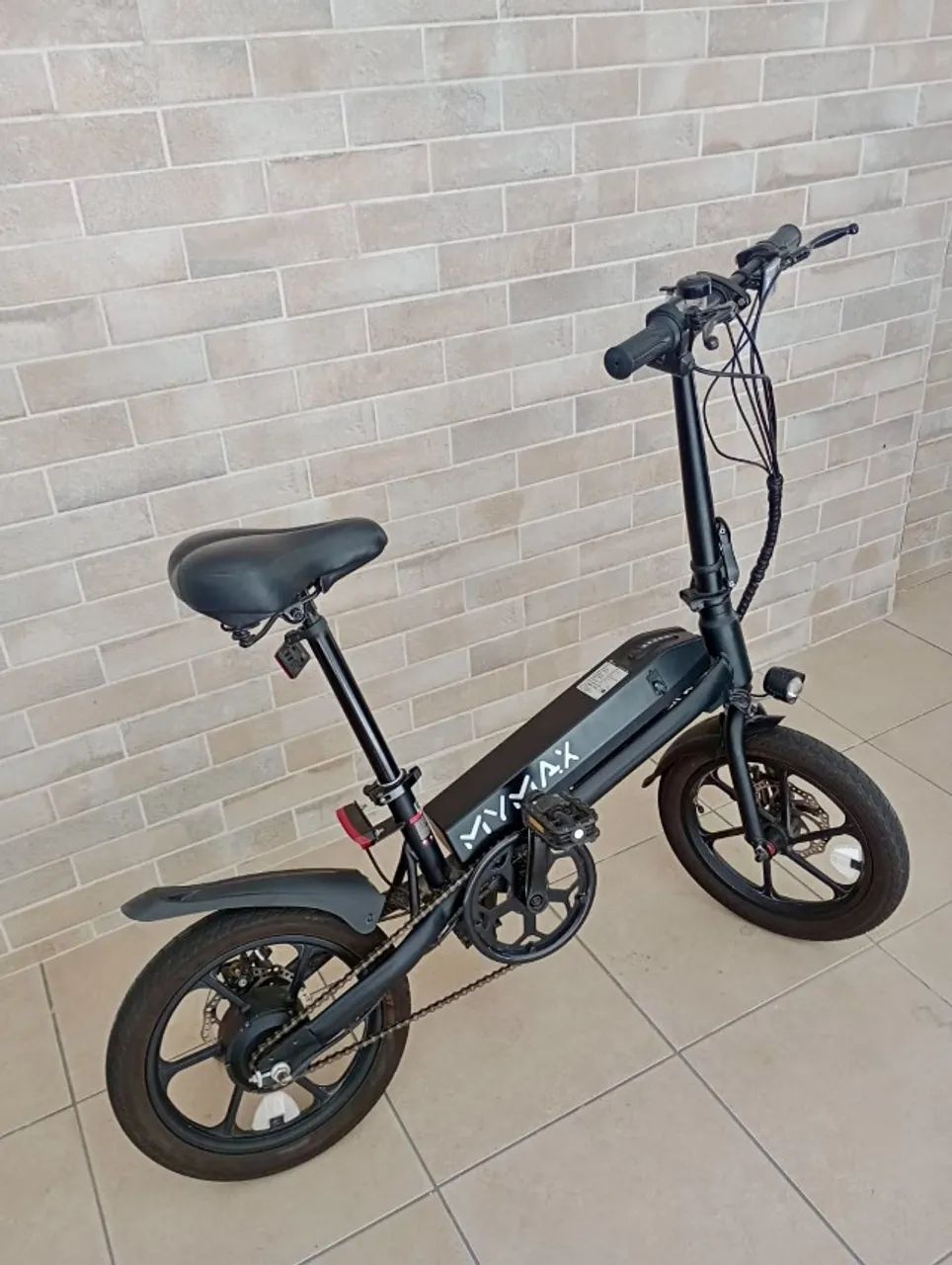 Bicicleta Elétrica Mymax Myway 4.0 Dobrável 16 Aro 25km/h Bateria 7.5Ah Preta - Foto 2