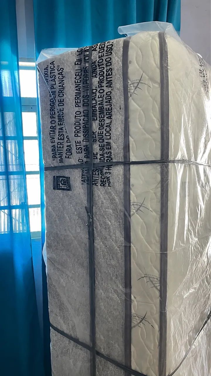 Colchobox de Molas Solteiro 88x188 cm + Pés | Excelente Estado - Foto 3