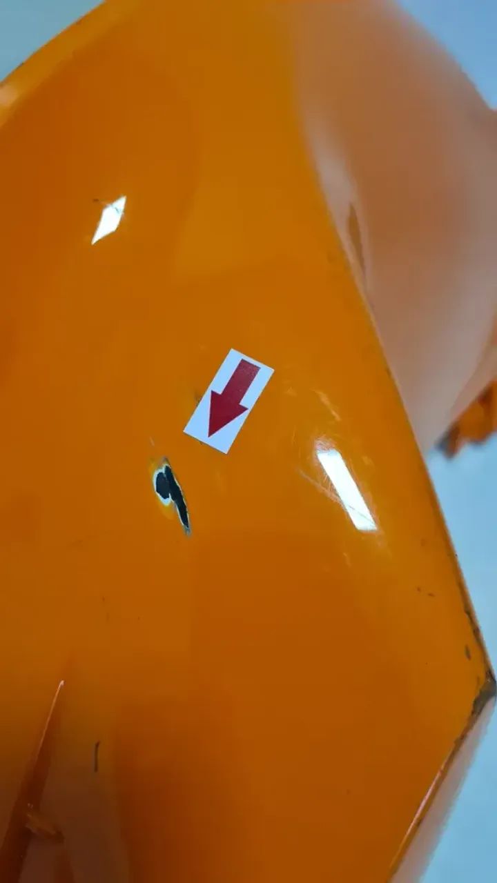 Carenagem Capa Tanque Esq Cg 160 Fan Titan 25/25 C/det 61336 Laranja - Foto 3