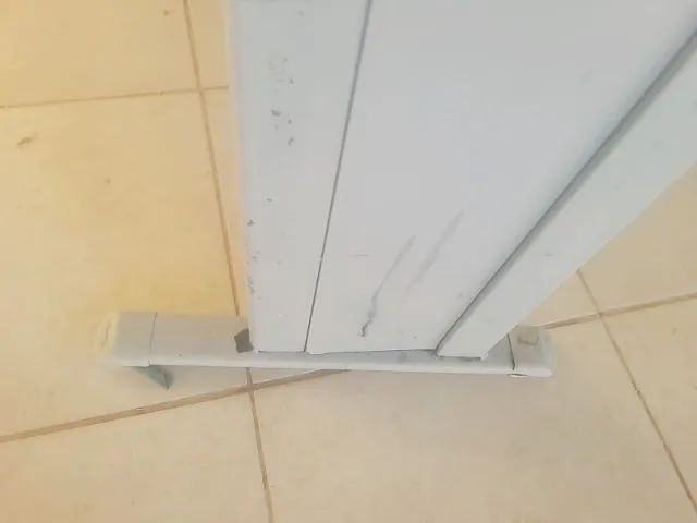 mesa em L cinza usada - Foto 5