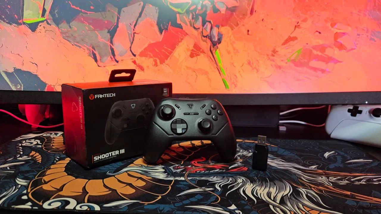 CONTROLE FANTECH SHOOTER III - COMPATÍVEL COM PS4 + PC (BLUETOOTH E SEM FIO) - Foto 5