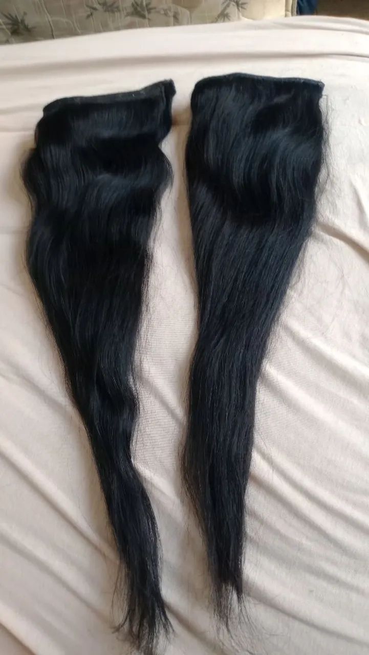 Vendo 2 telas de megaher cabelo humano ,lindos . Cada uma com 60cm de comprimento  - Foto 3
