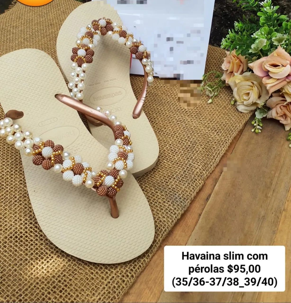 Havaiana decorada 