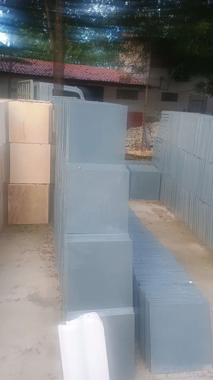 Pedra Ardósia 40x40 Cinza 