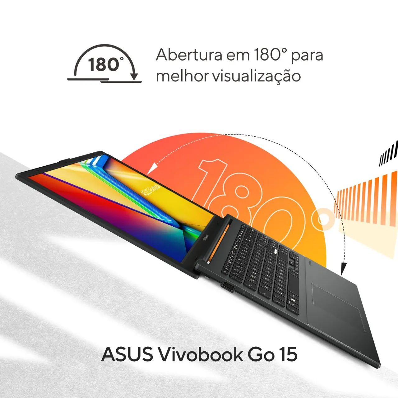 Notebook ASUS Vivobook Go 15, AMD Ryzen 5 7520U, 8GB, 256GB SSD, Windows 11 Home