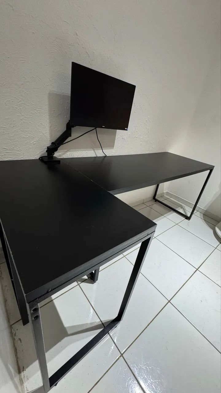 Mesa para escritório em L - Foto 2
