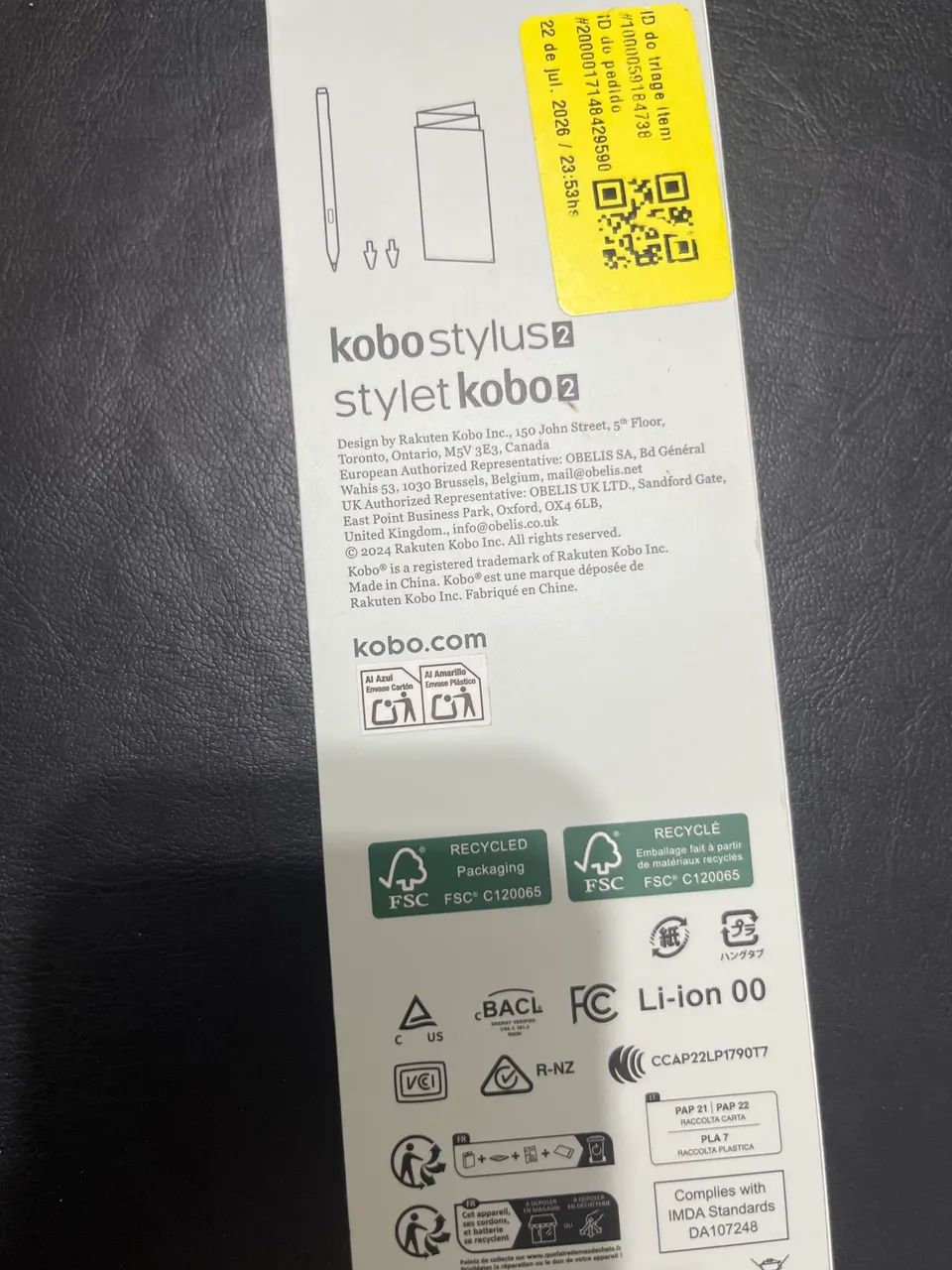Caneta Kobo Libra Colour - Stylus 2 - Original - Foto 3