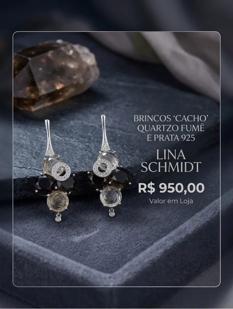 Brincos Schmith prata 925 