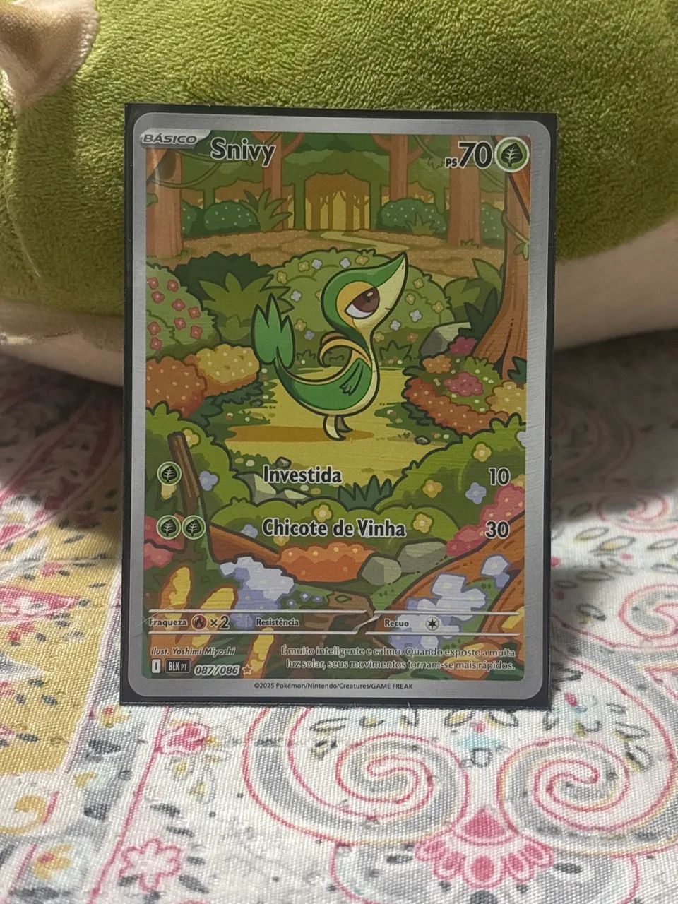 Carta Pokémon- Snivy Foil (087/086)