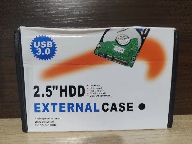 case para hd/ssd externo 2,5" usb 3.0