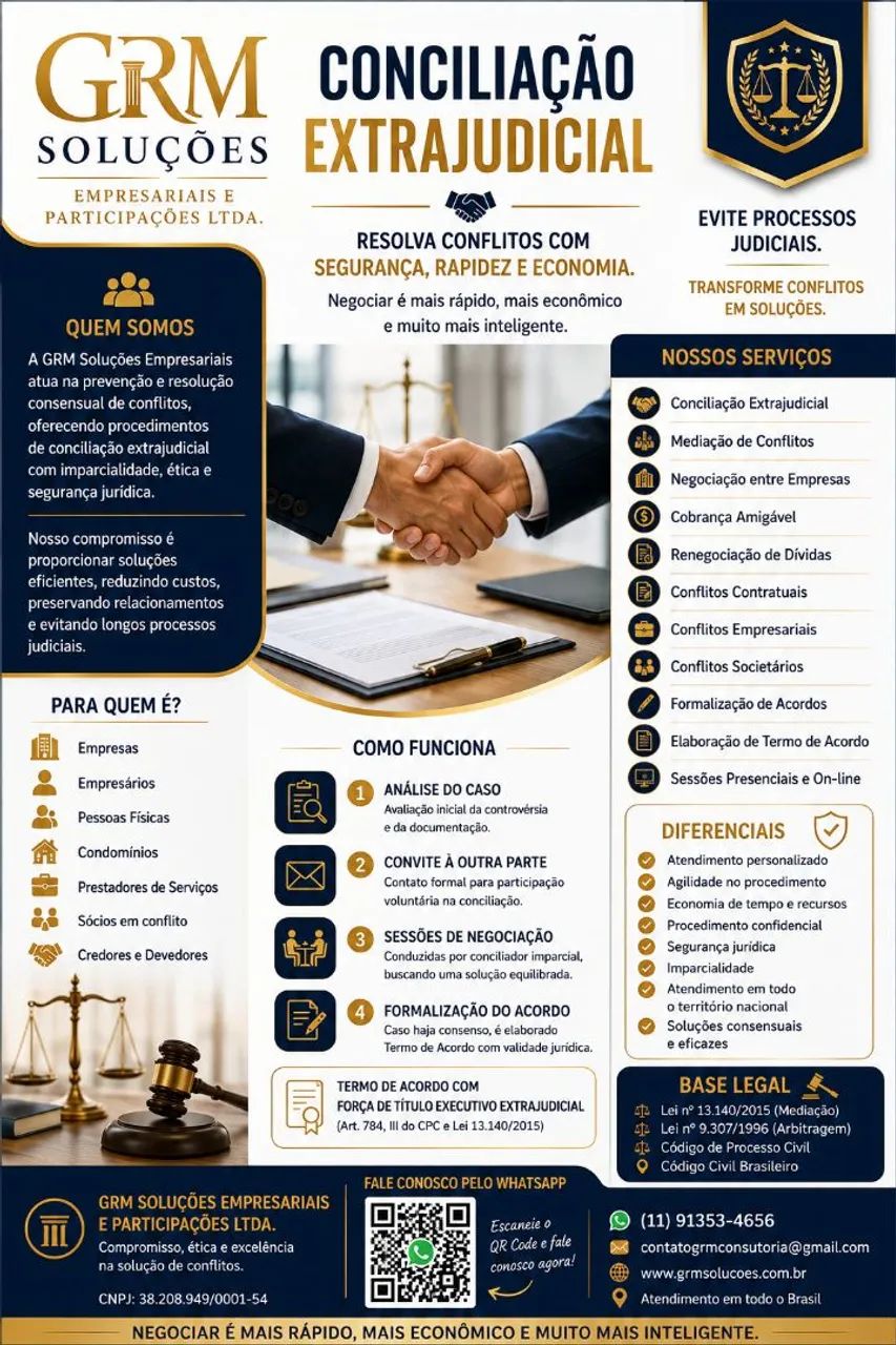Prestação de Serviços de Conciliação Extrajudicial