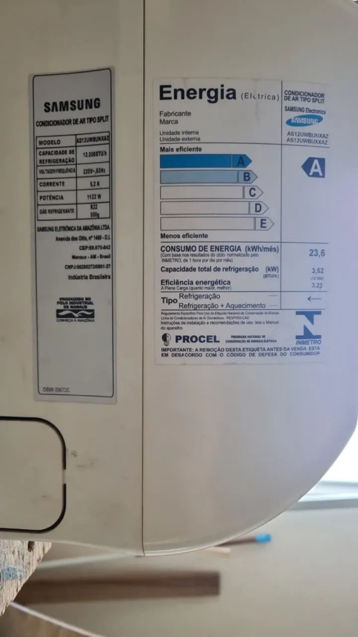 Ar condicionado Samsung 12.000 BTUS - Foto 3