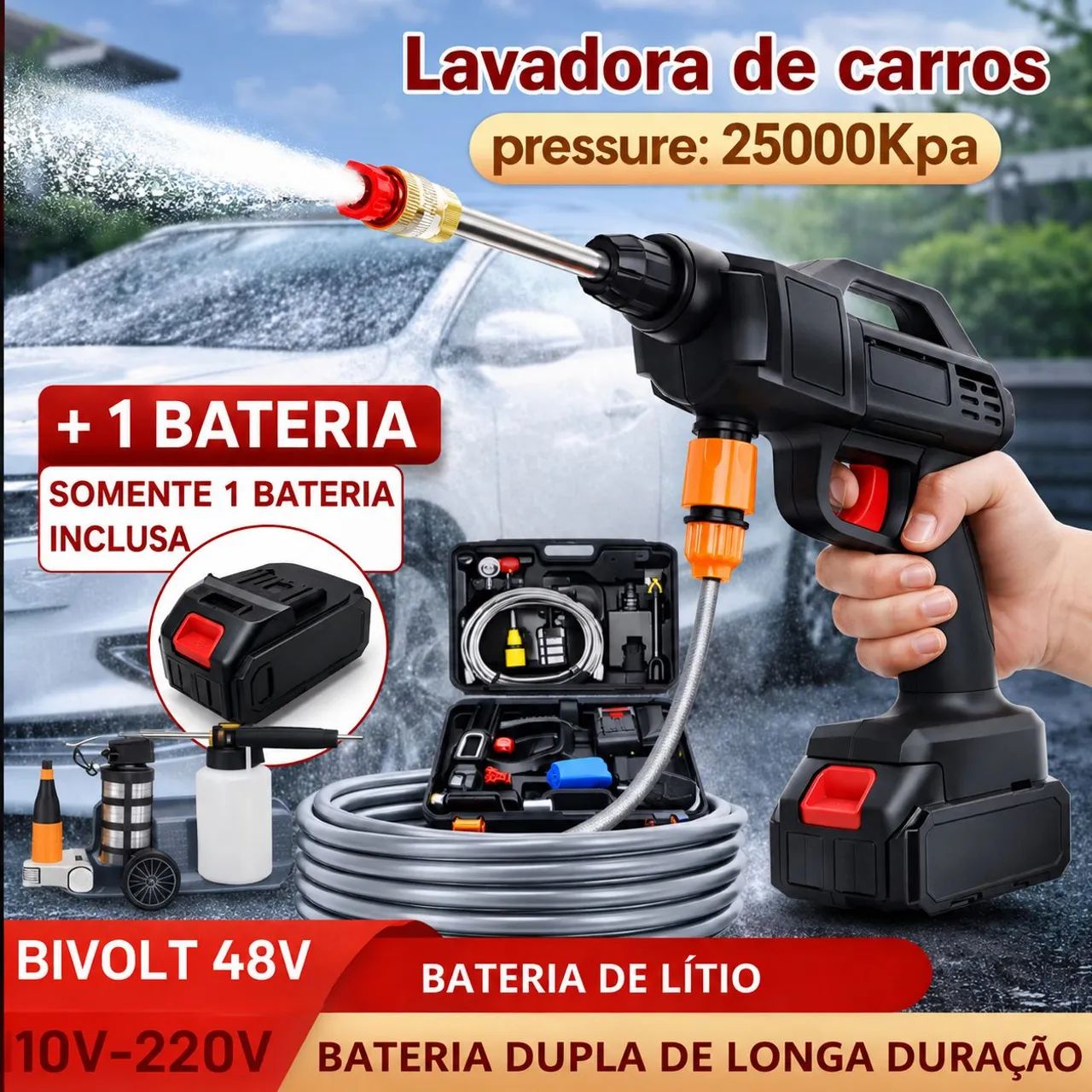 Kit lavadora de alta pressão nova!
