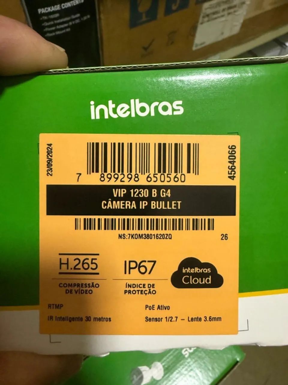 CAMERA IP INTELBRAS VIP 1230B G4 Nova na Caixa - Foto 3
