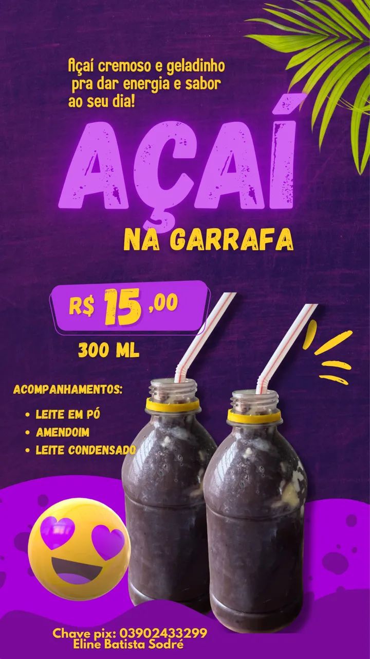 Açaí na garrafa 