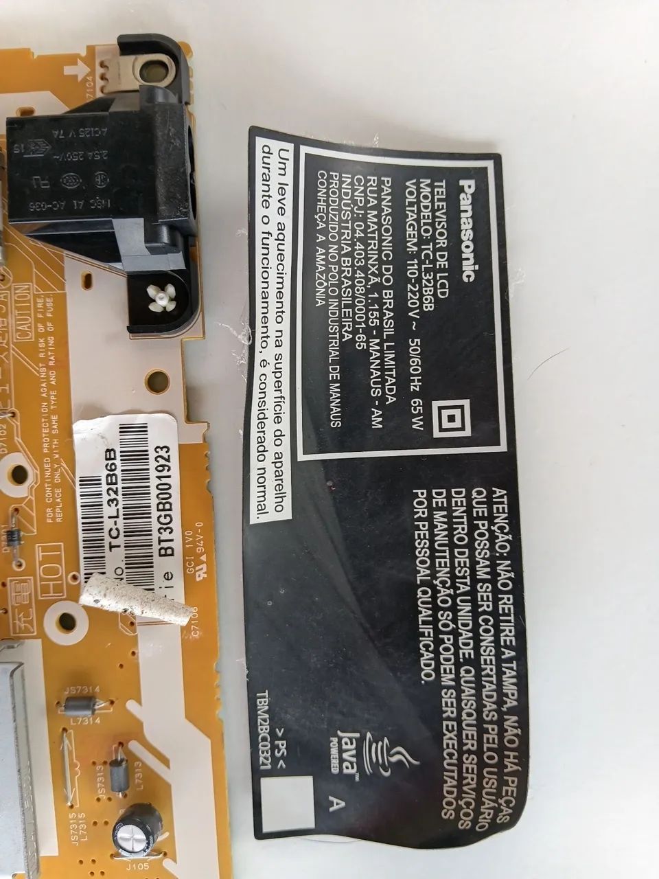 Placa fonte Panasonic TC-L32B6B. - Foto 2