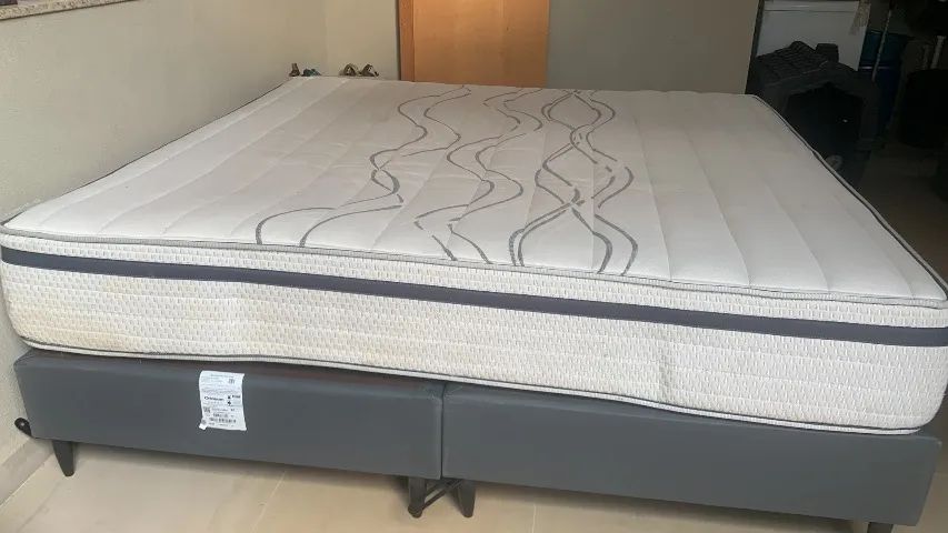 Cama King e Box Ortobom molas ensacadas