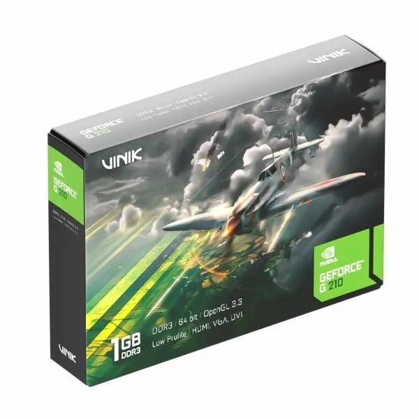 VGA 1GB VINIK G210 64BITS DDR3 HDMI/VGA/DVI GPUVK2101GBLP0H2 - LOJA DADO DIGITAL - Foto 2